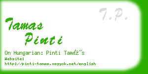 tamas pinti business card